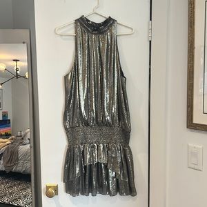 Ramy Brook gold paris dress, size L. Worn once.